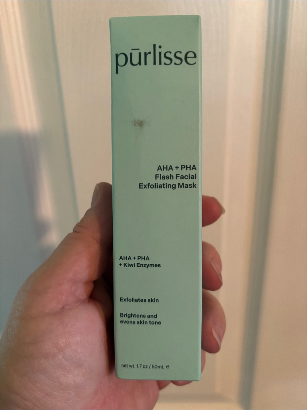 purlisse Light Green AHA + PHA Flash Facial Exfoliating Mask